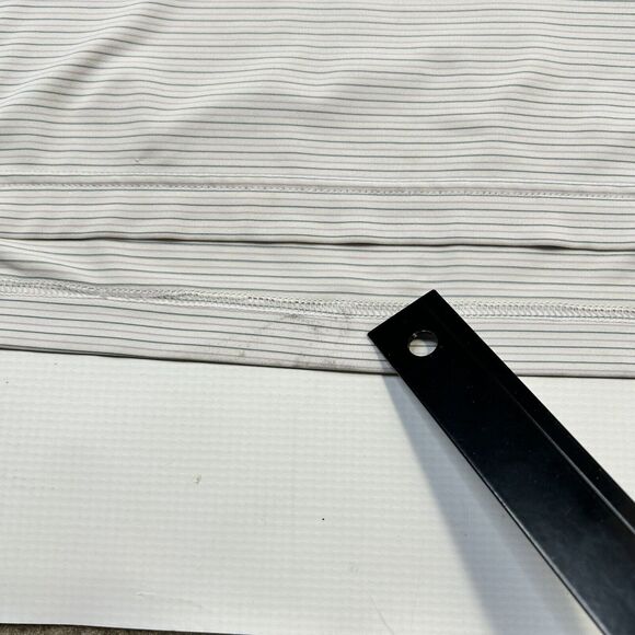 Peter Millar Summer Comfort Performance Polo Golf Shirt Mens XL White Striped - Picture 10 of 11